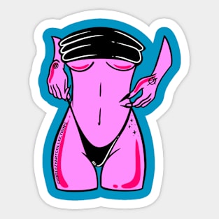 Pink Baddie Vibez Sticker